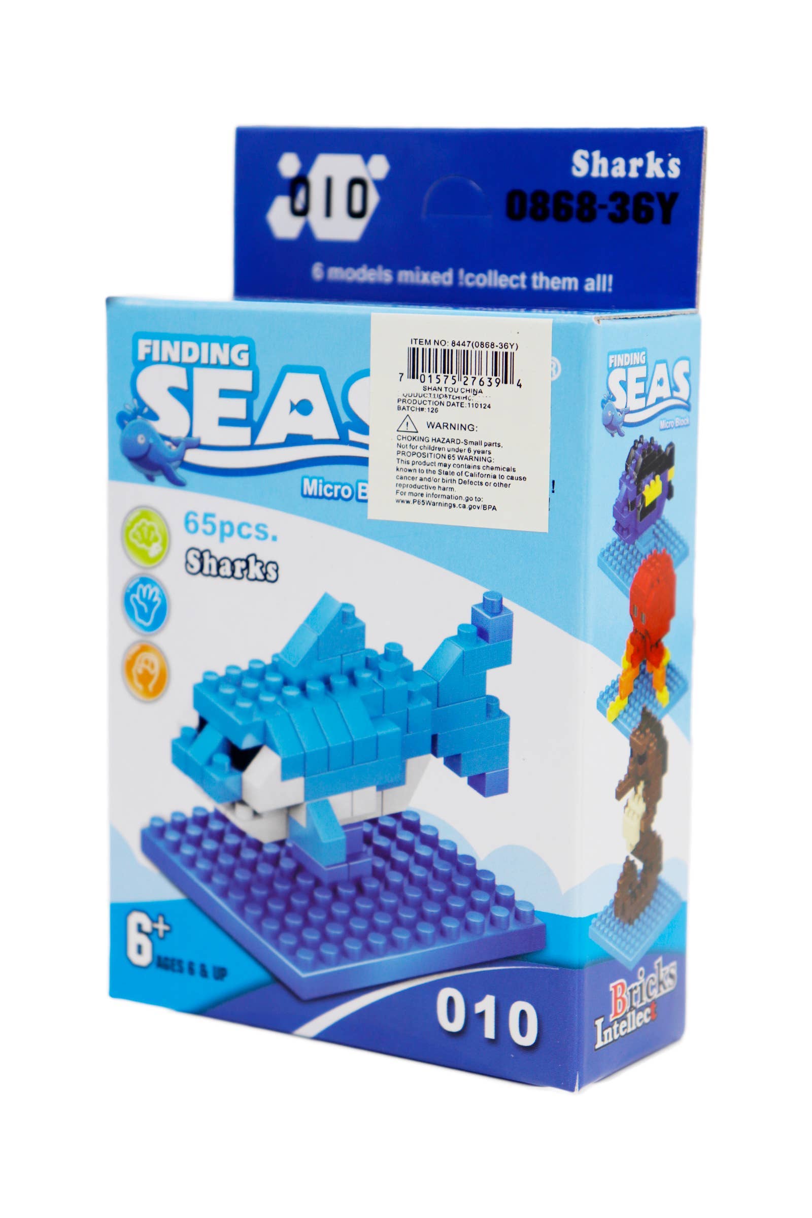 ASSORTED Sea Animals DIY Building Block Kit - 12 pcs for wholesale on Faire6