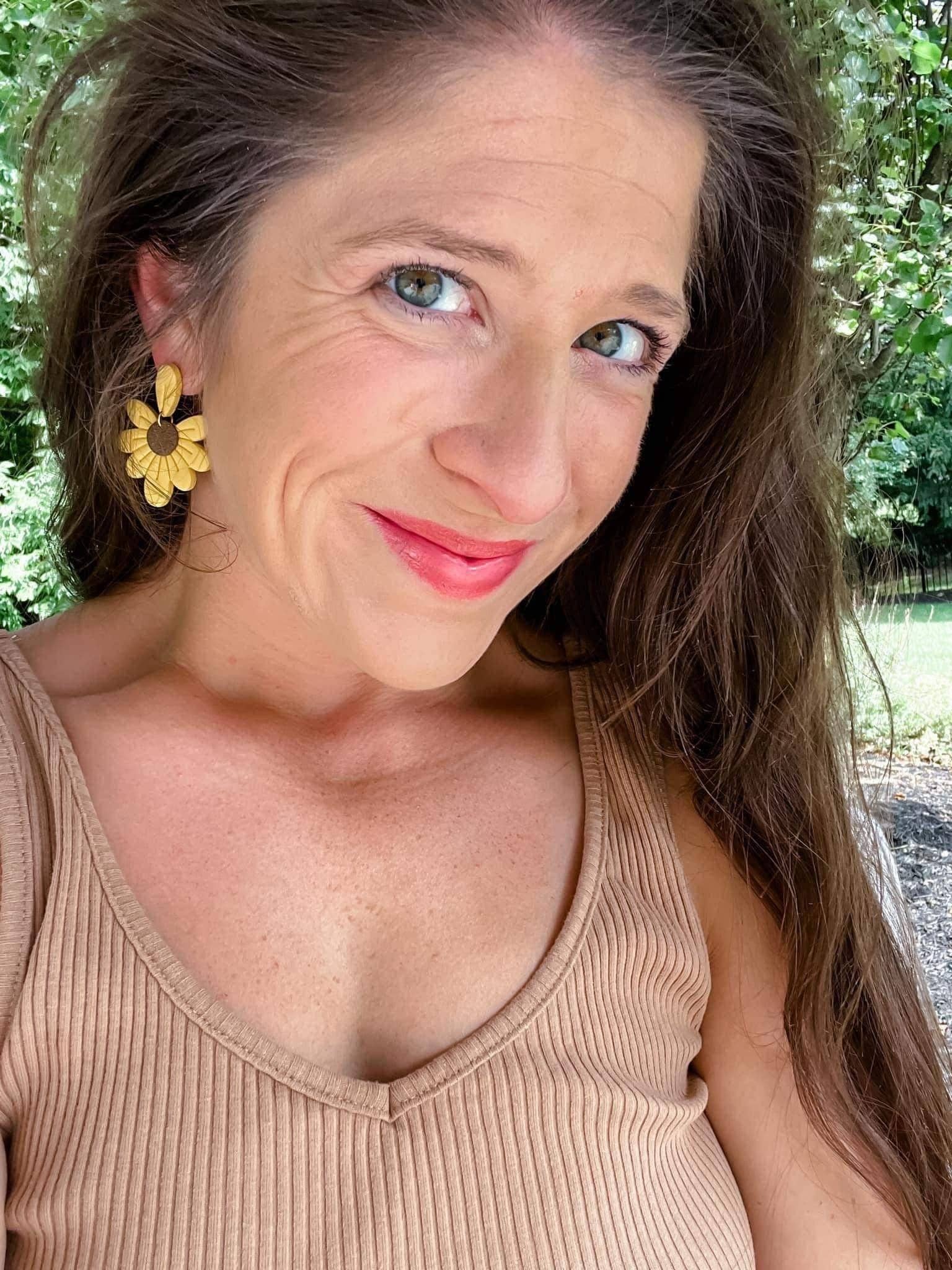 TuLa Clay Co - Vendita all'ingrosso Orecchini pendenti - Orecchini Sunflower Sara Clay2