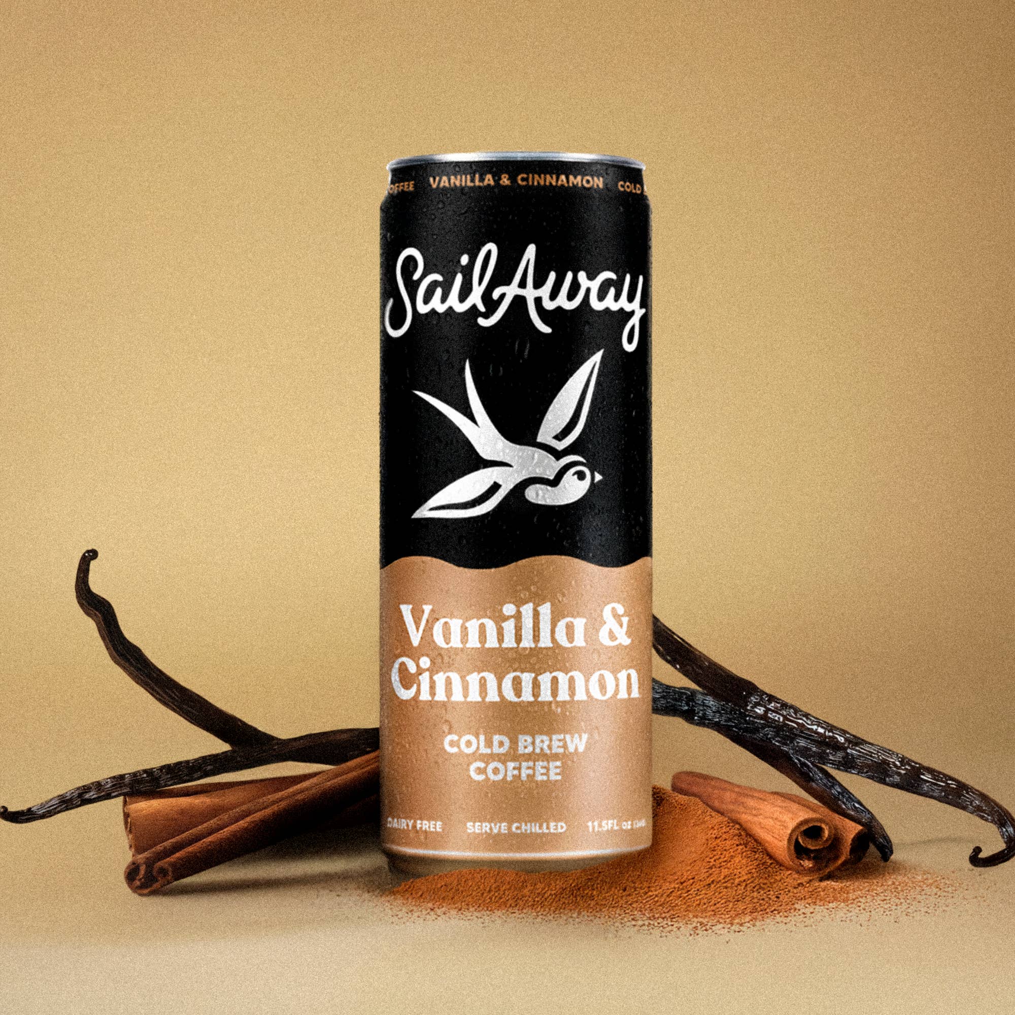 Sail Away Coffee Co. - Wholesale Iced Coffee/Cold Brew - Cold Brew Coffee - Vanilla & Cinnamon