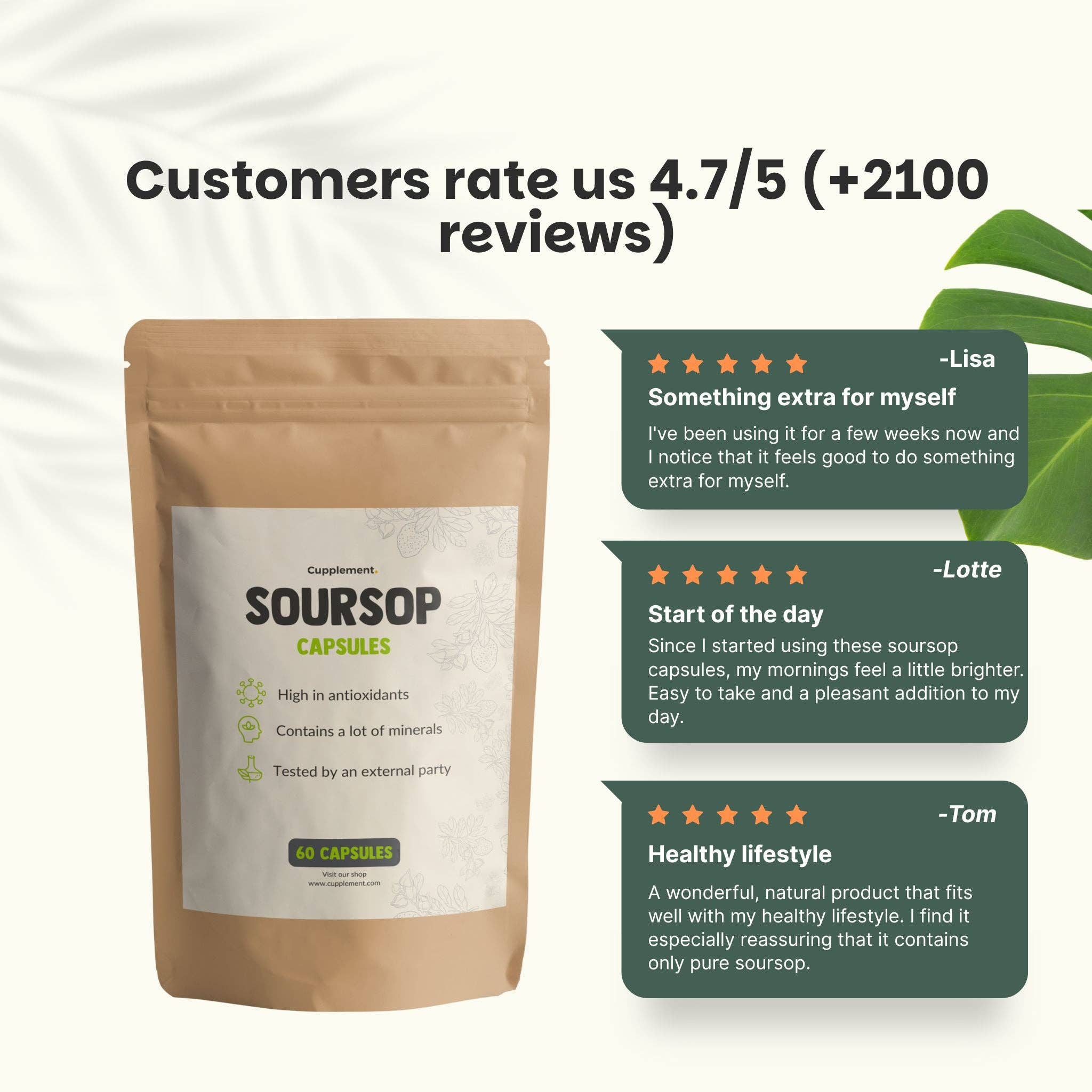 Cupplement b.v. - Wholesale Oral Supplement/Vitamin - Soursop Extract Capsules 500mg  60 Capsules4