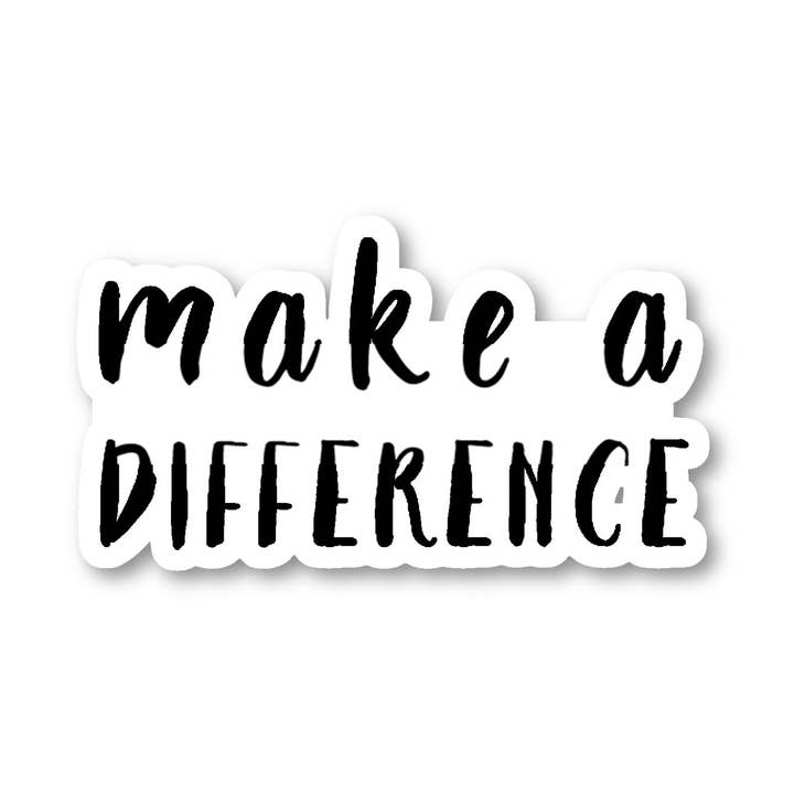 Make A Difference Girl Boss 3 Pack - Set of 2.5, 3 and 4 Inch Vinyl Laptop Stickers - Girl Boss for Laptop, Phone, Water Bottle, Car & More Decal (3 Pack) for wholesale by FunPopStickers