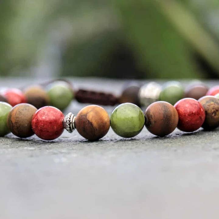 Mixed Gemstone Beaded Bracelet for wholesale by SoeL Beads