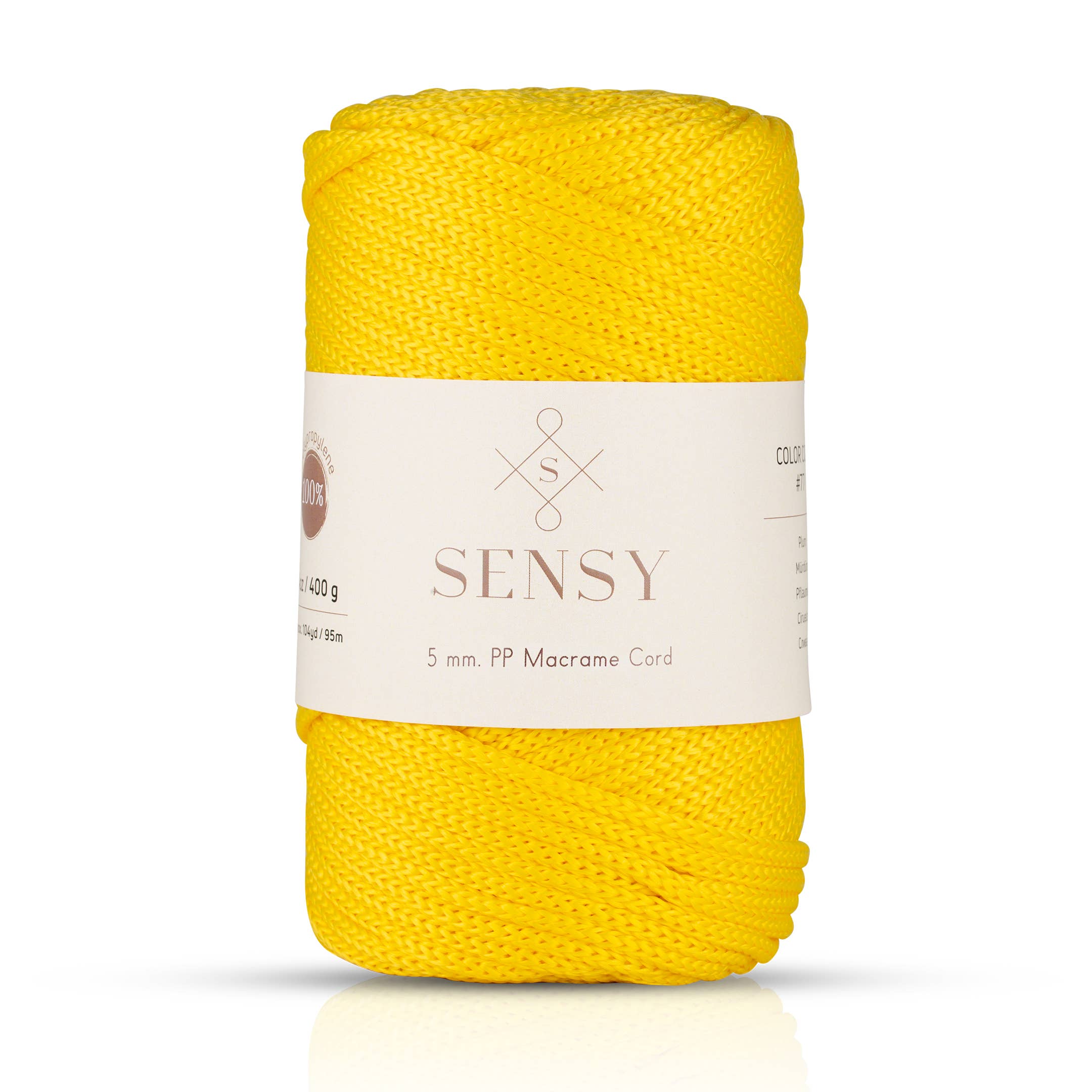 Sensy - Wholesale Yarn - Sensy Premium 5mm - 104 yards 100% Polyester Macrame Yarn26