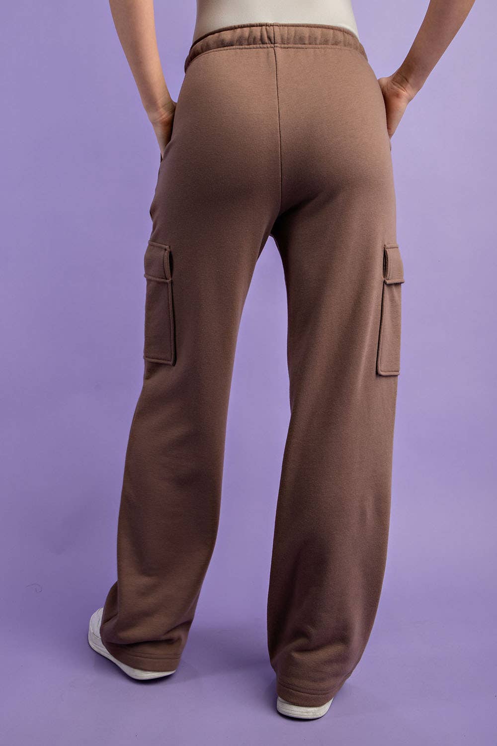 Rae Mode - Wholesale Pants - Women's - FRENCH TERRY STRAIGHT CARGO SWEATPANT6
