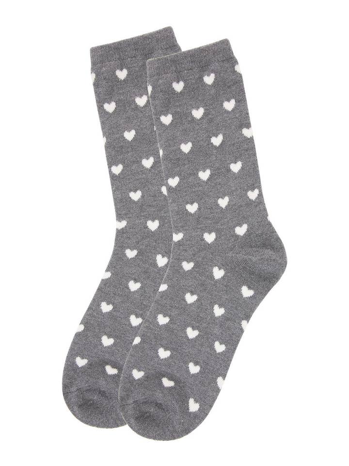Infinity Classics International Inc. - Wholesale Socks - Women's - MeMoi Hearts Cashmere Blend Crew Socks8