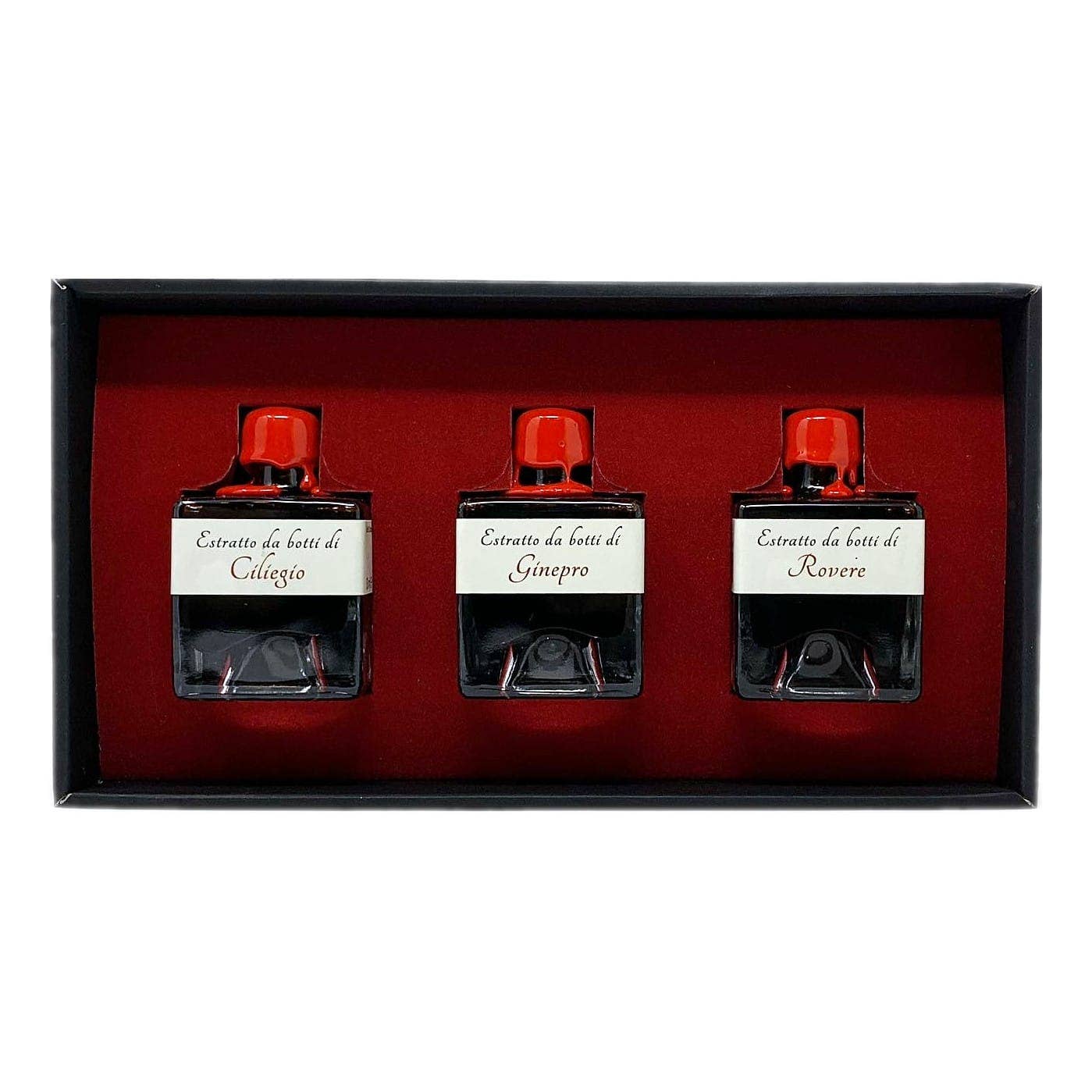 Mercato di Bellina - Vente Vinaigre - Expérience de dégustation de vinaigre balsamique italien - Coffret cadeau 3 pièces2