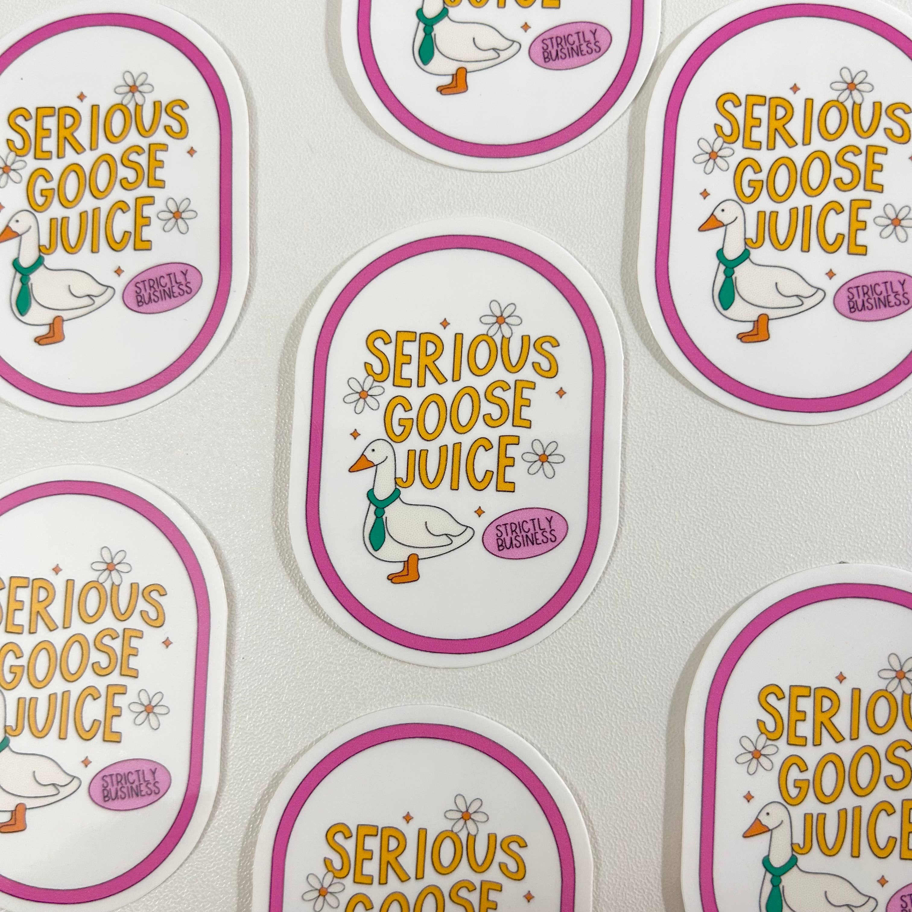 Happyish Brand - Wholesale Sticker - Serious Goose Juice Sticker - Funny, Silly Goose Juice Joke0