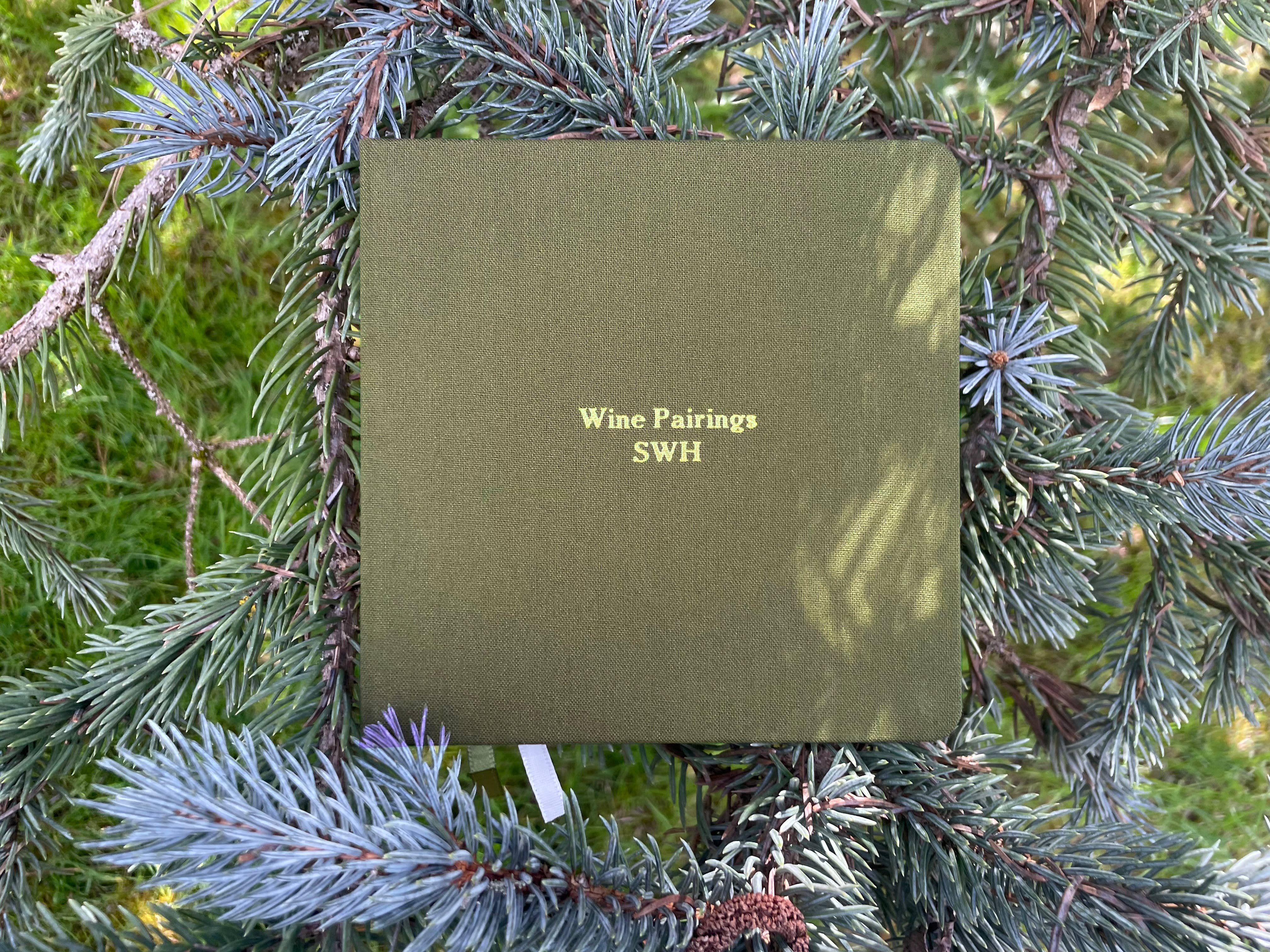 Studio Portmanteau - Wholesale Notebook - Custom Text Foil Embossed Square Linen Notebook, Earth Tones11