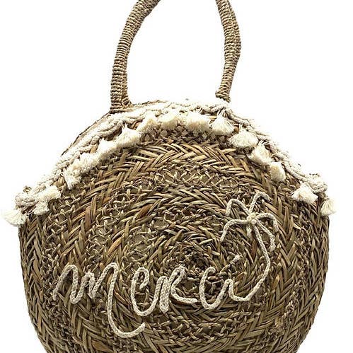 623A Merci Straw Bag for wholesale by LOOWIE