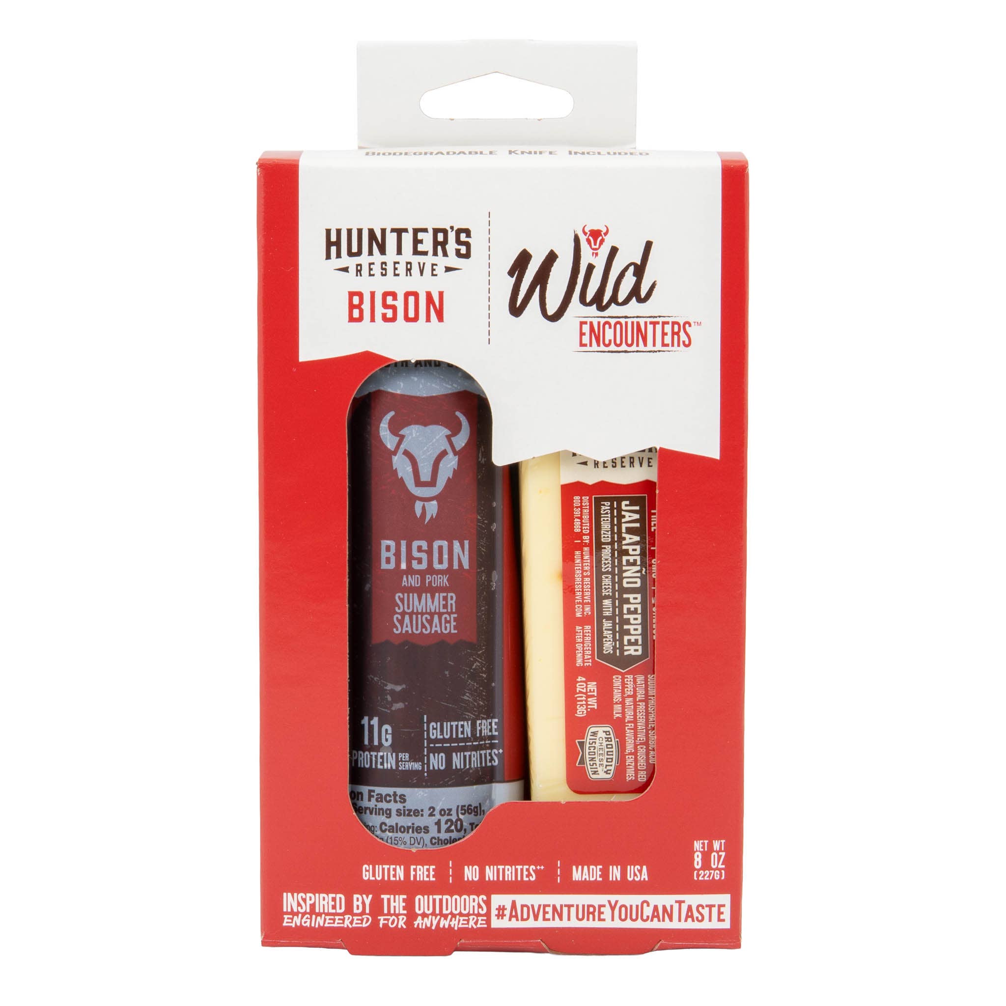 Hunter's Reserve - Wholesale Cheese - Bison & Jalapeno Pepper Cheese Wild Encounters 1