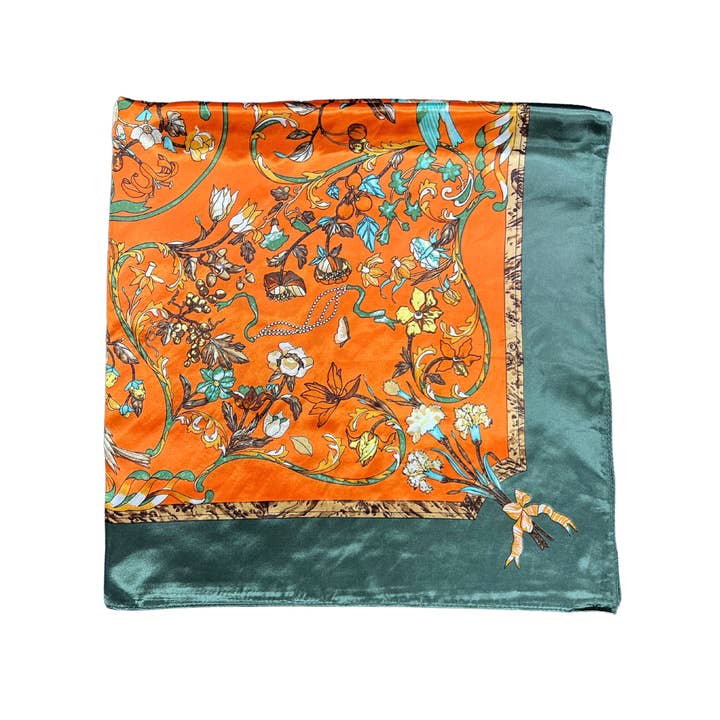 Lili Scarves (US Duty Free) - Wholesale Scarf - Women's - Bird Pattern Silk Touch Square Scarf15
