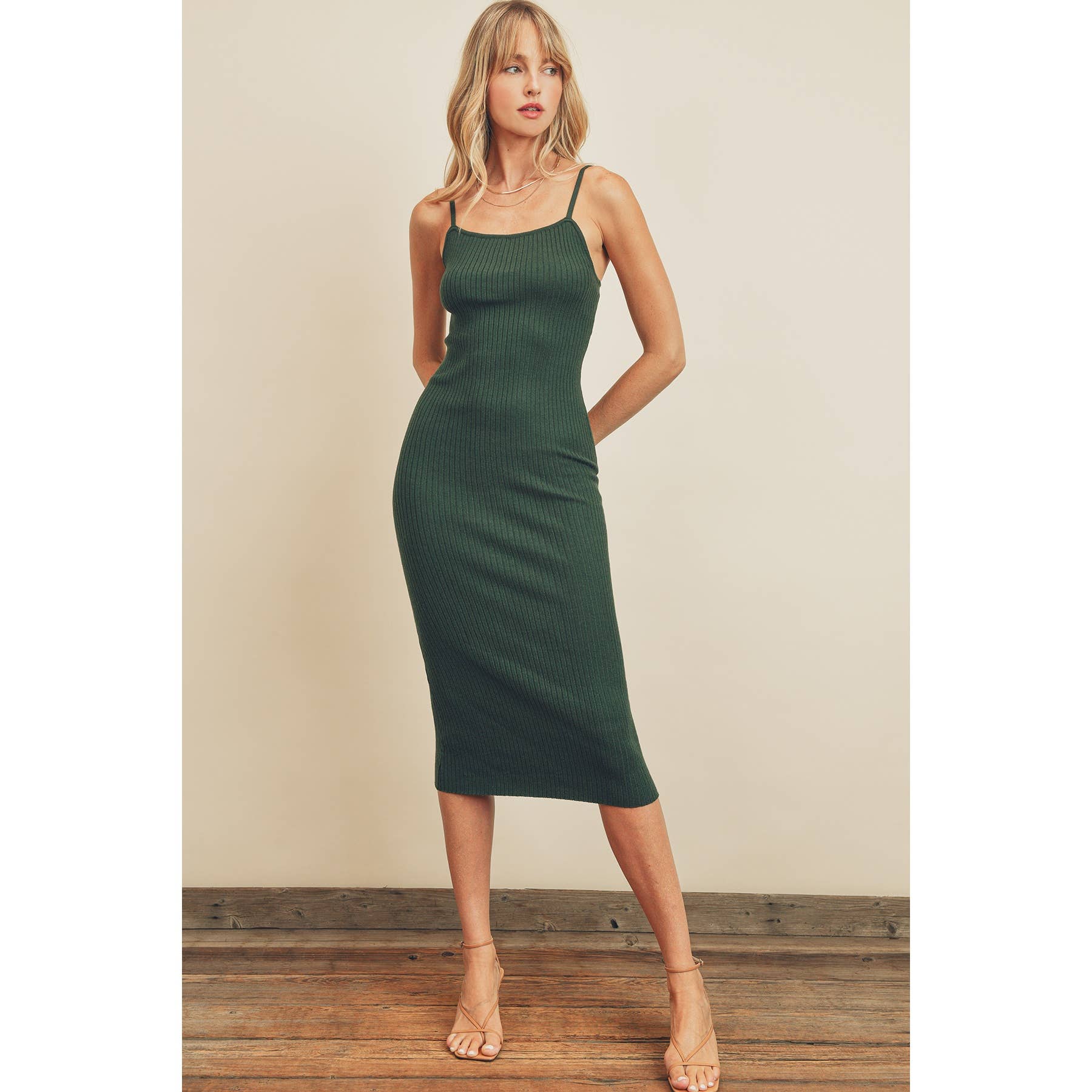 Dress Forum - Wholesale Dress - Women's - FW4760 Straight Neck Ribbed Bodycon Dress29
