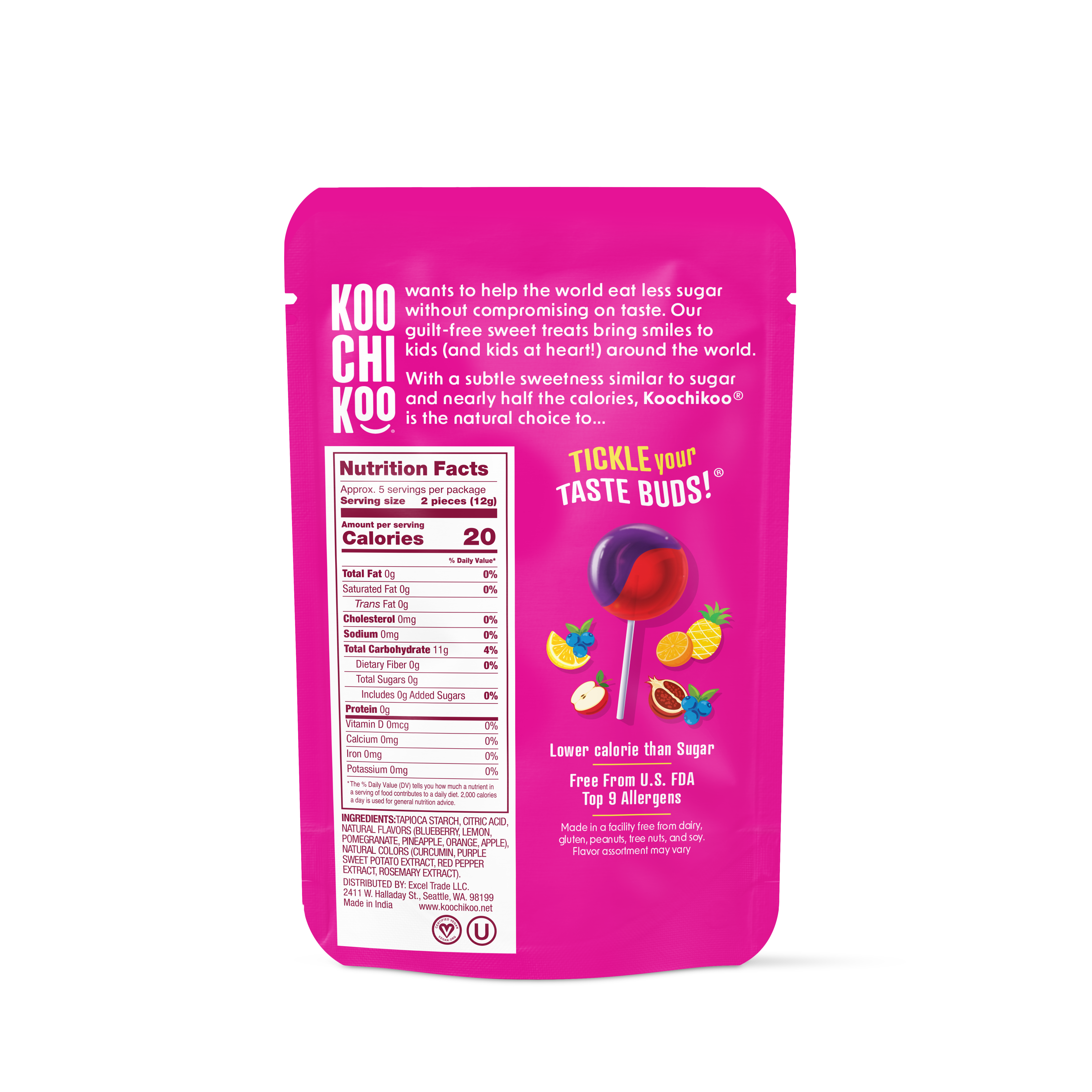 Koochikoo - Wholesale Lolly - Gevarieerde lollies 10x10 stuks1