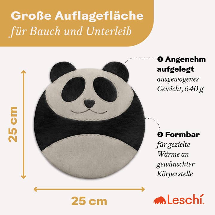 Leschi - Wholesale Heating Pad - Organic grain pillow, 100% natural materials, warming pillow panda5