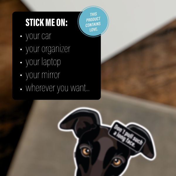 SACRAMELA - Wholesale Sticker - GALGO ESPANOL BLACK4