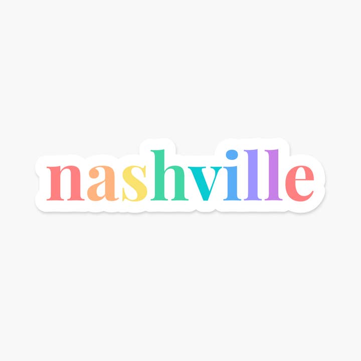 Nashville, Tennessee 3.3 x 1 in - Everyday Sticker for wholesale by Footnotes