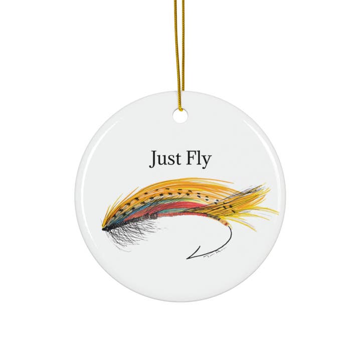 Fly Fishing Ceramic Car Ornaments - Set of 1, 3, 5, or 10 for wholesale by Tina Brown
