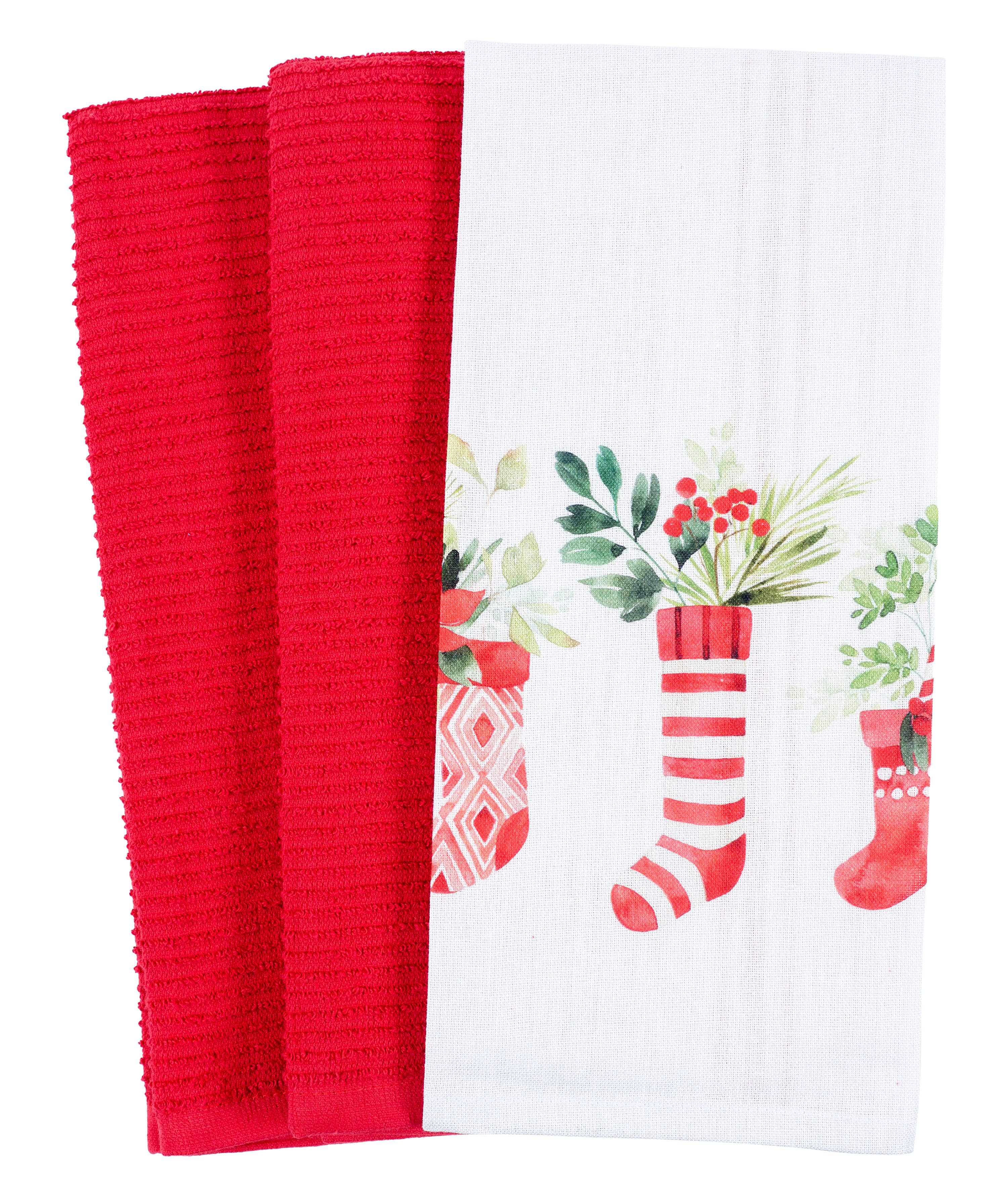KAF Home - Wholesale Tea Towel - KAF Home Holiday Kitchen Tea Towels - Set of 3  (4 Options)0