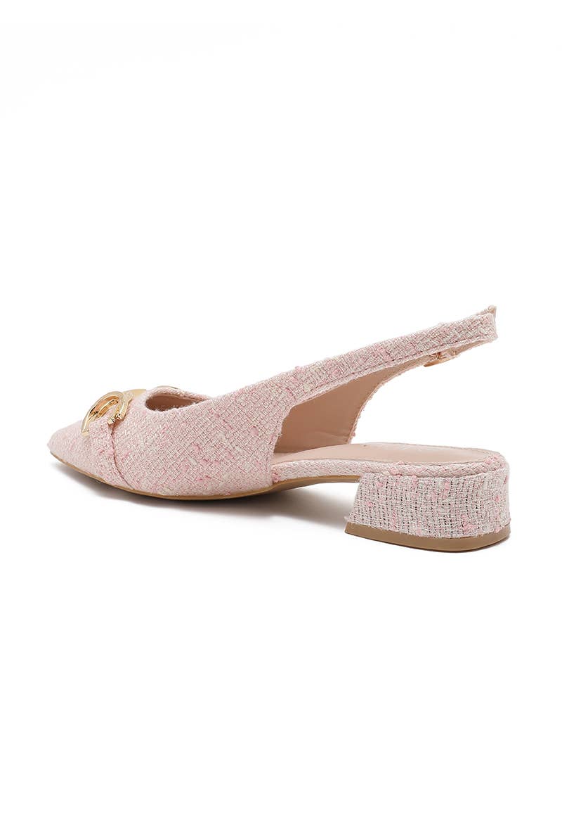 Joia Paris - Wholesale Low Heels - Women's - Modern low-heeled pump with textured finish H8-1085E20