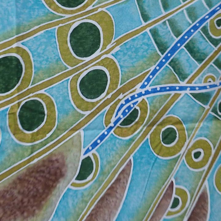 Ubud Glass – Engroshandel Gobelin/tekstil – Håndmalet Batik Sarong, Wall Art, Ocean5