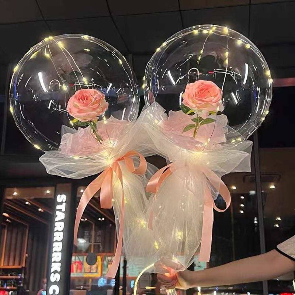 SugarQuoteMeNot LLC - Wholesale Balloon - 6 Bo-Bo Balloons-String Light Style9