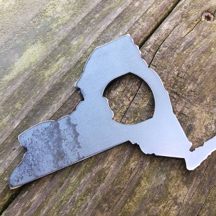 BE Creations & Designs, Inc. - Wholesale Bottle/Wine Opener - New York State Bottle Opener made from Raw Steel