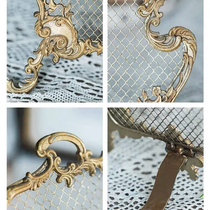 Vagabond Vintage - Vendita all'ingrosso Espositori e vetrine per gioielli - Scaffale per gioielli in peltro con finitura dorata1