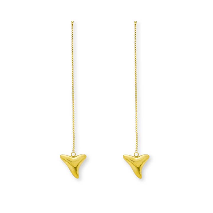 Haizahn Einfädler Ohrringe für den Großhandel von SALTY CALI