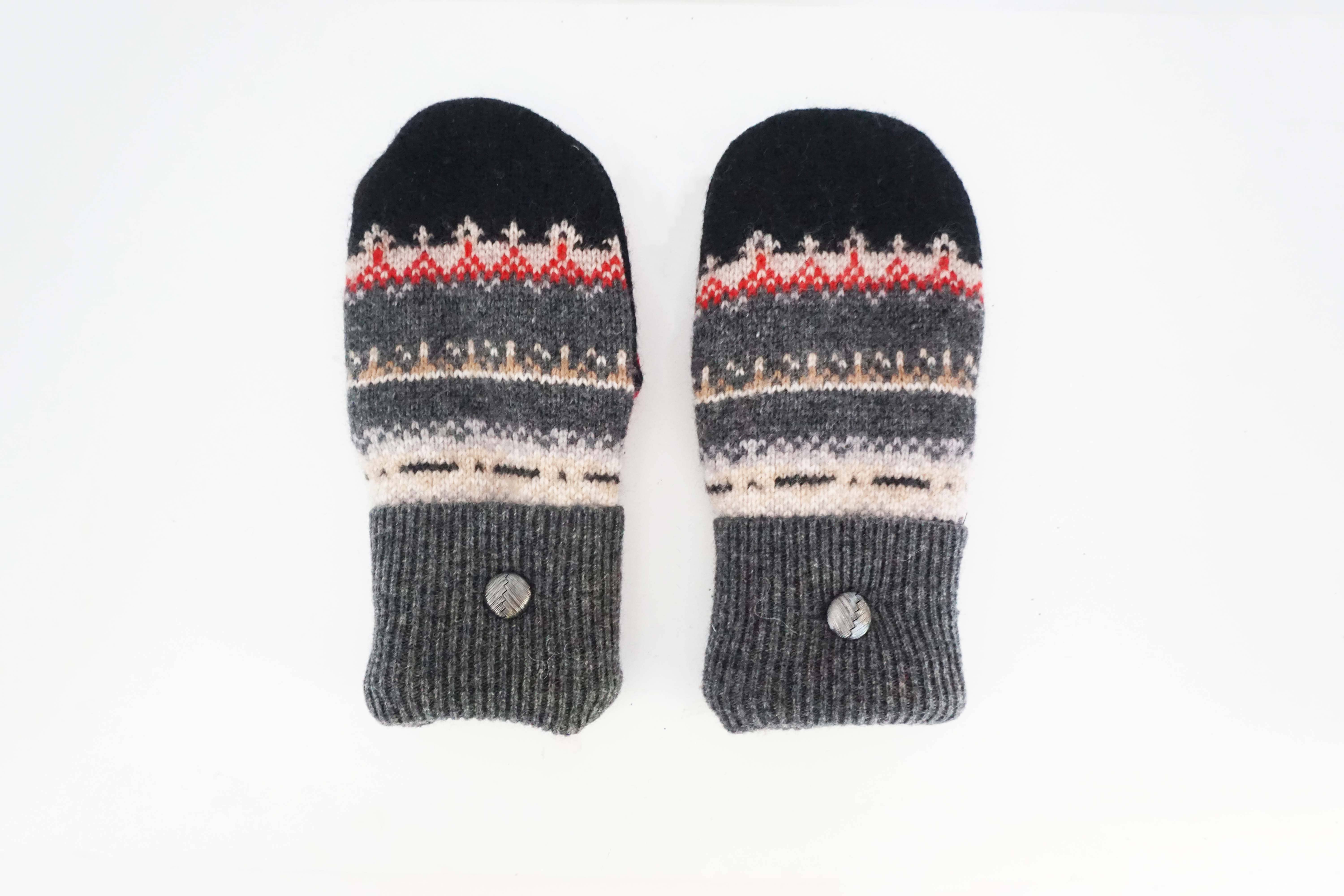 One Stitch Away - Wholesale Mittens - Women's - Felted Wool Mittens – Handmade, Upcycled & Lined for Warmth9