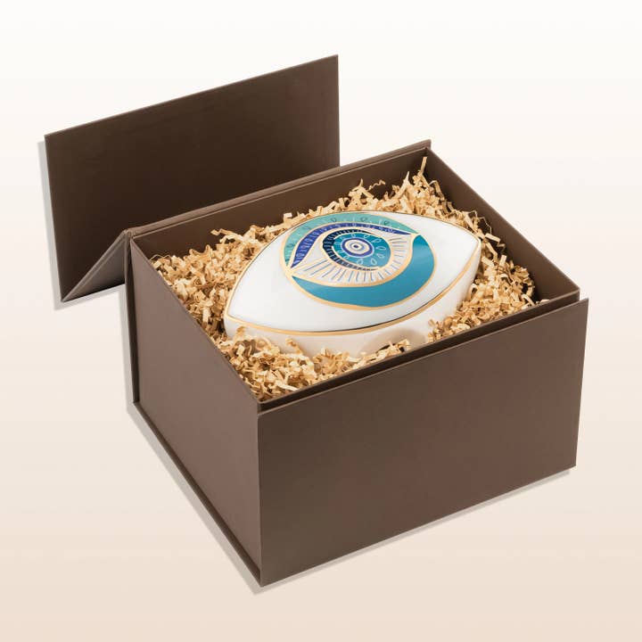 Karma And Luck - Wholesale Decorative Figurine - Protected with Positivity - Evil Eye Ceramic Statue