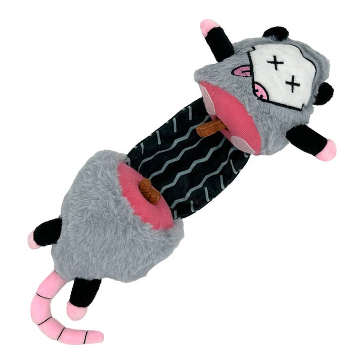 Roadkill Opossum - Rip and Reveal Dog Toy for wholesale on Faire3