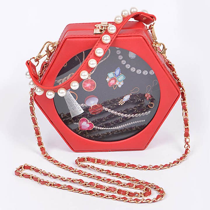 3AM BY H&D ACCESSORIES - Wholesale Clutch Bag - Women's - Polygon Jewelry Box Clutch3
