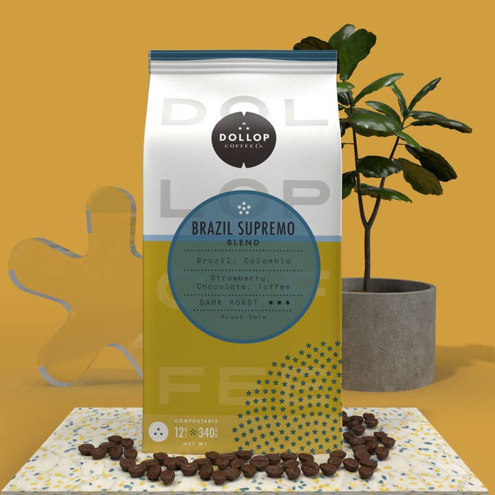 Brazil Supremo for wholesale by Dollop Coffee Company