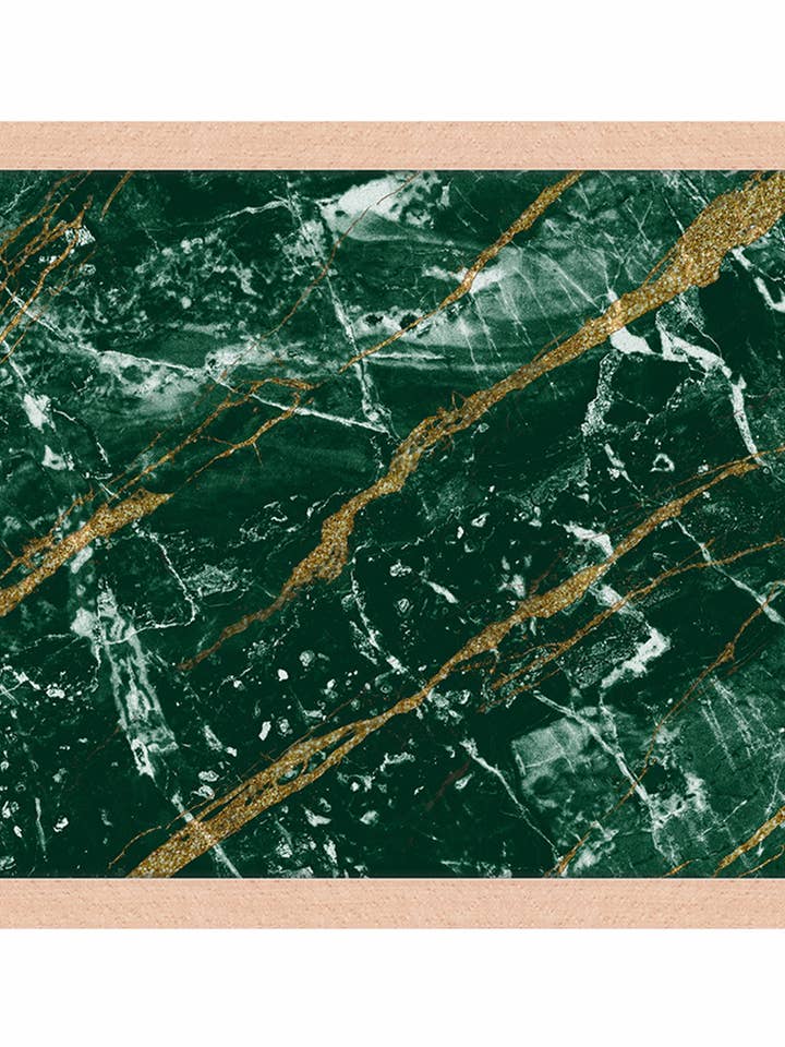 Green marble. Wall art print with frame. for wholesale by Any Image