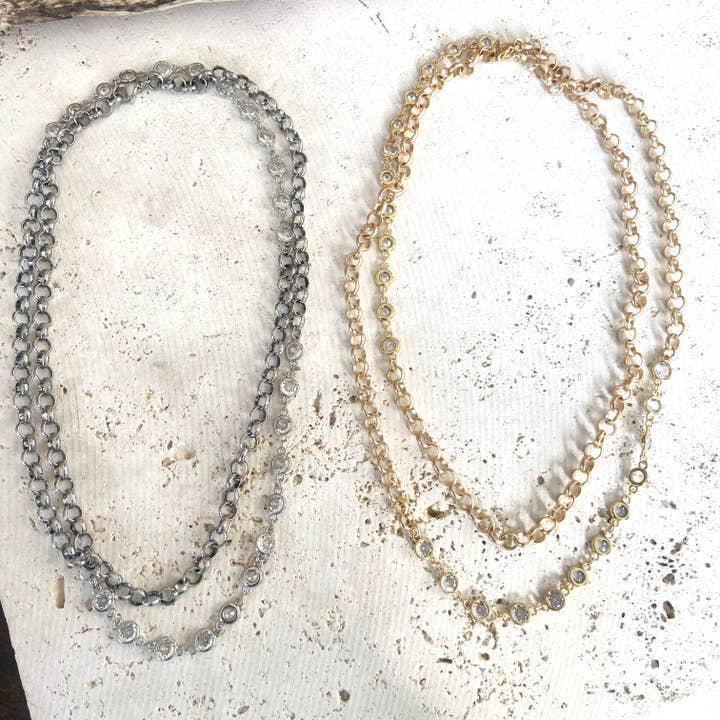 VB&CO Designs Handmade Jewelry - Wholesale Link & Chain Necklace - Long layering rolo chain necklaces