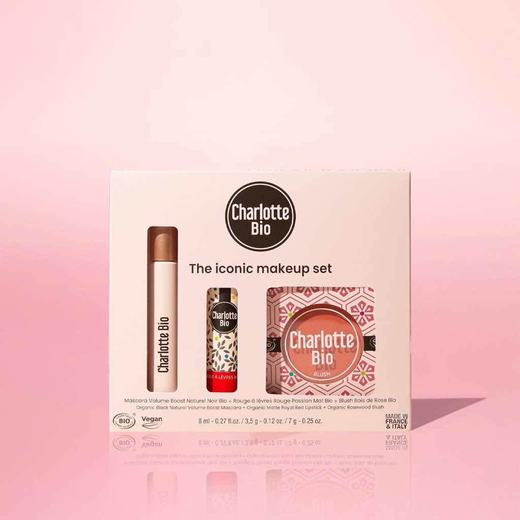 CHARLOTTE BIO - Vente Kit de maquillage - Coffret Iconic - St Valentin