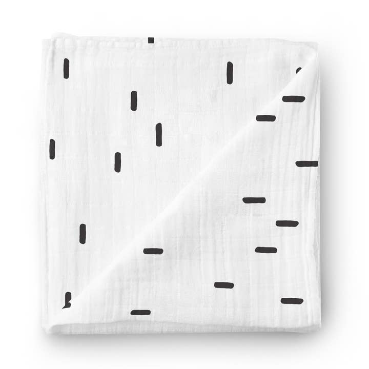 Couverture à emmailloter en mousseline de luxe, unisexe - Coups de pinceau pour la vente par Little Kims