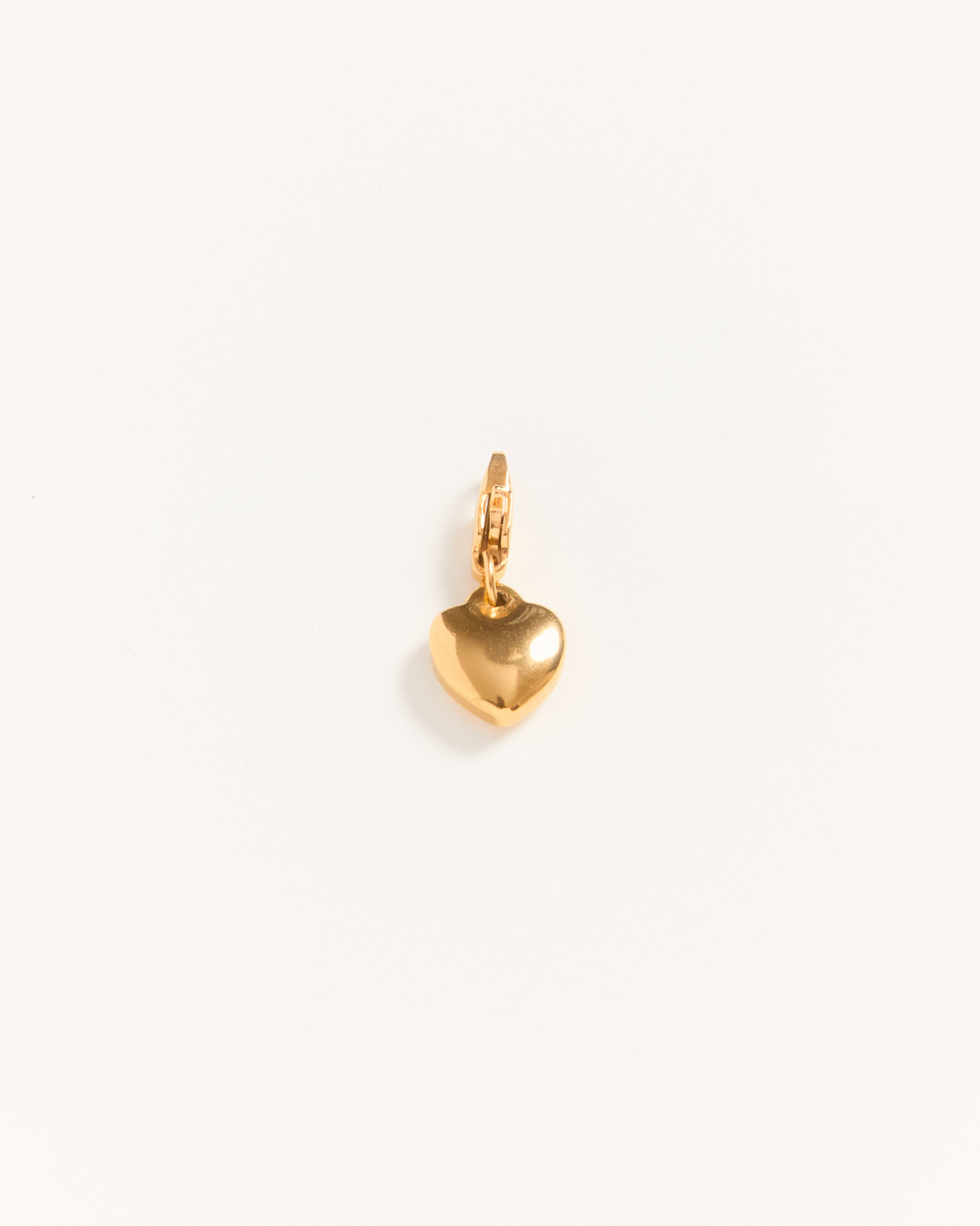 Palas - Wholesale Individual Charm/Pendant - Tout En Coeur Mini - Golden Heart-shaped Dangle Charm