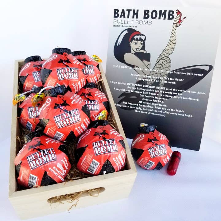 It's the BOMB® - Wholesale Bath Bomb/Fizz - 6 Kink Bath Bomb Surprise Bullet Vibration Massager