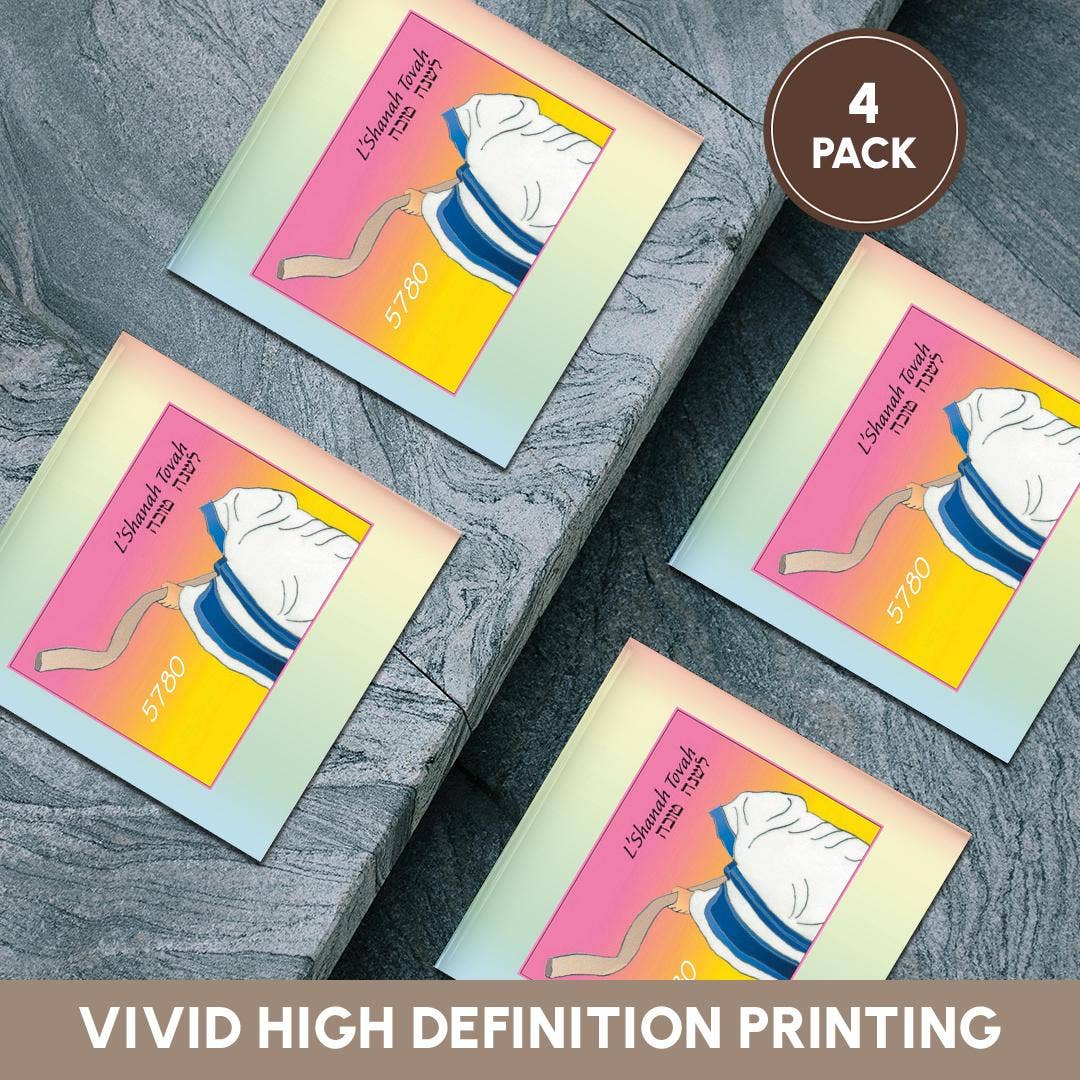 3dRose - Wholesale Coasters - 3dRose, Image of Shofar Being Blown With Hebrew L Shana Tova And Year, Coaster5