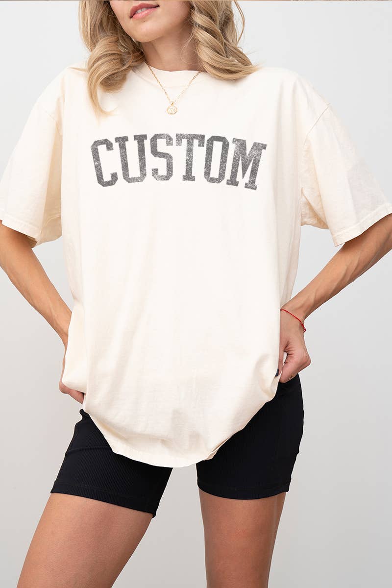 Illustrated Society - Wholesale Tunic - Women's - CUSTOM VINTAGE GRAPHIC OVERSIZED TEE1