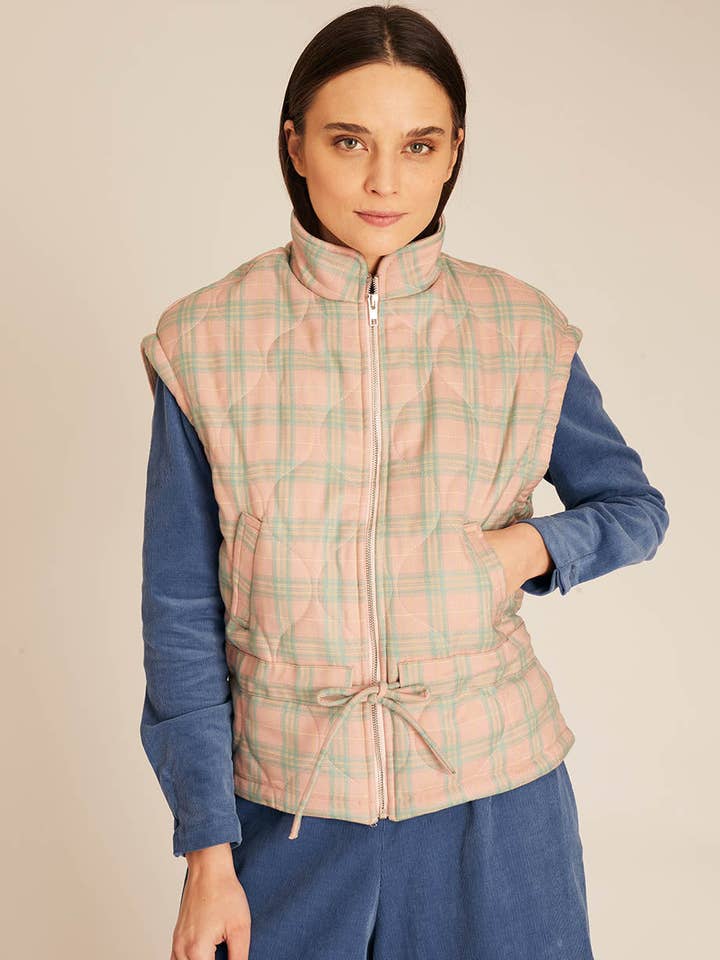 SQUARES WAISCOAT NUDE for wholesale by Pepaloves