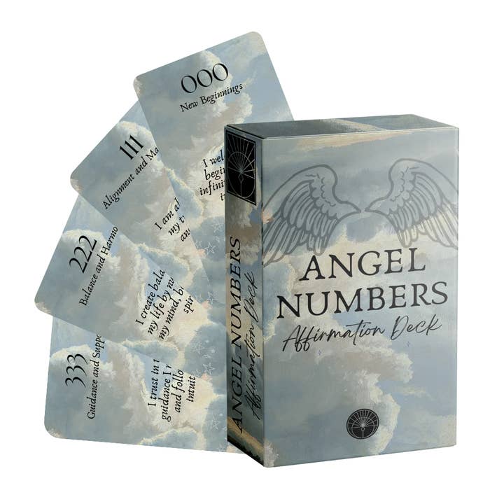 Designs by Deekay Inc. - Wholesale Tarot Cards - Angel Numbers Affirmations Card Deck