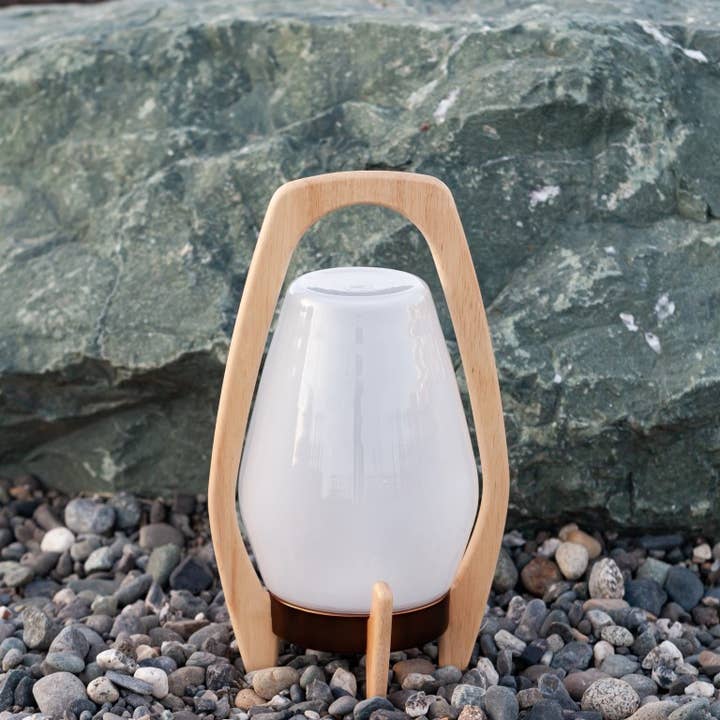 Allsop Home & Garden - Wholesale Lantern - Portable Wood & Glass LED Drifter Lantern - 12.25" Bronze11