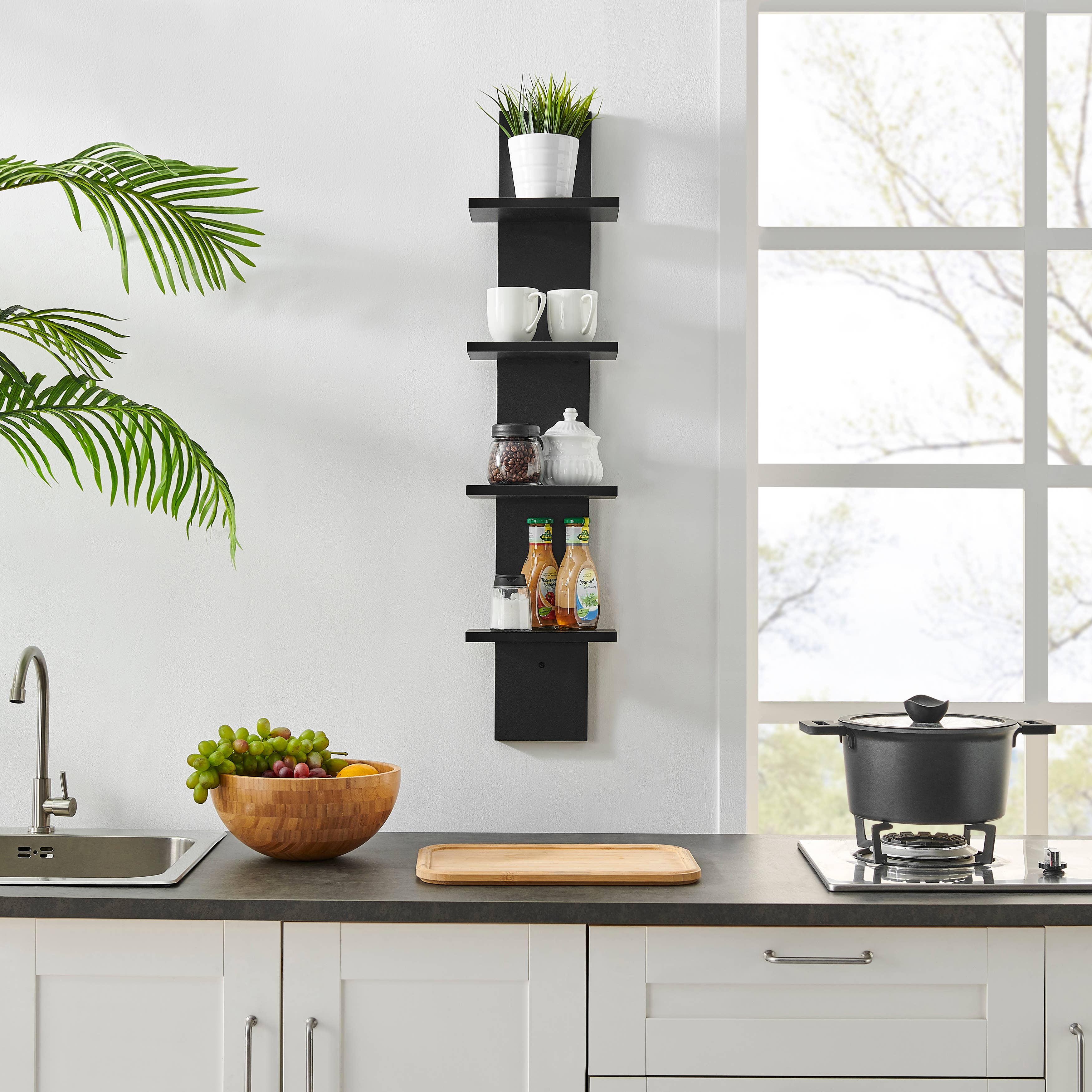 Danya B - Wholesale Wall Mounted Shelf - Arica Utility Column 4-Tier Spine Wall Shelves22