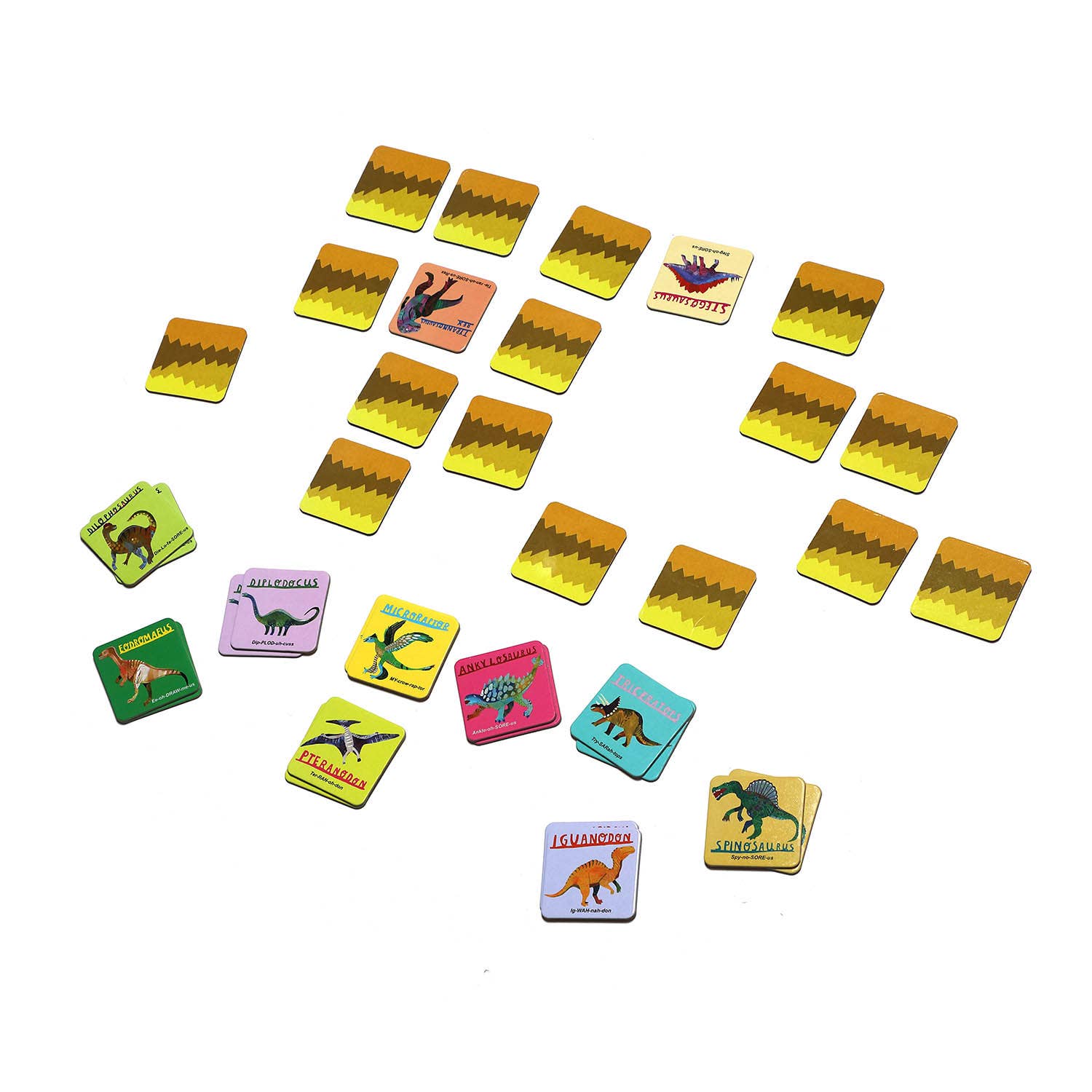eeBoo - Wholesale Brain Game - Kids - Dinosaurs Little Memory & Matching Game5