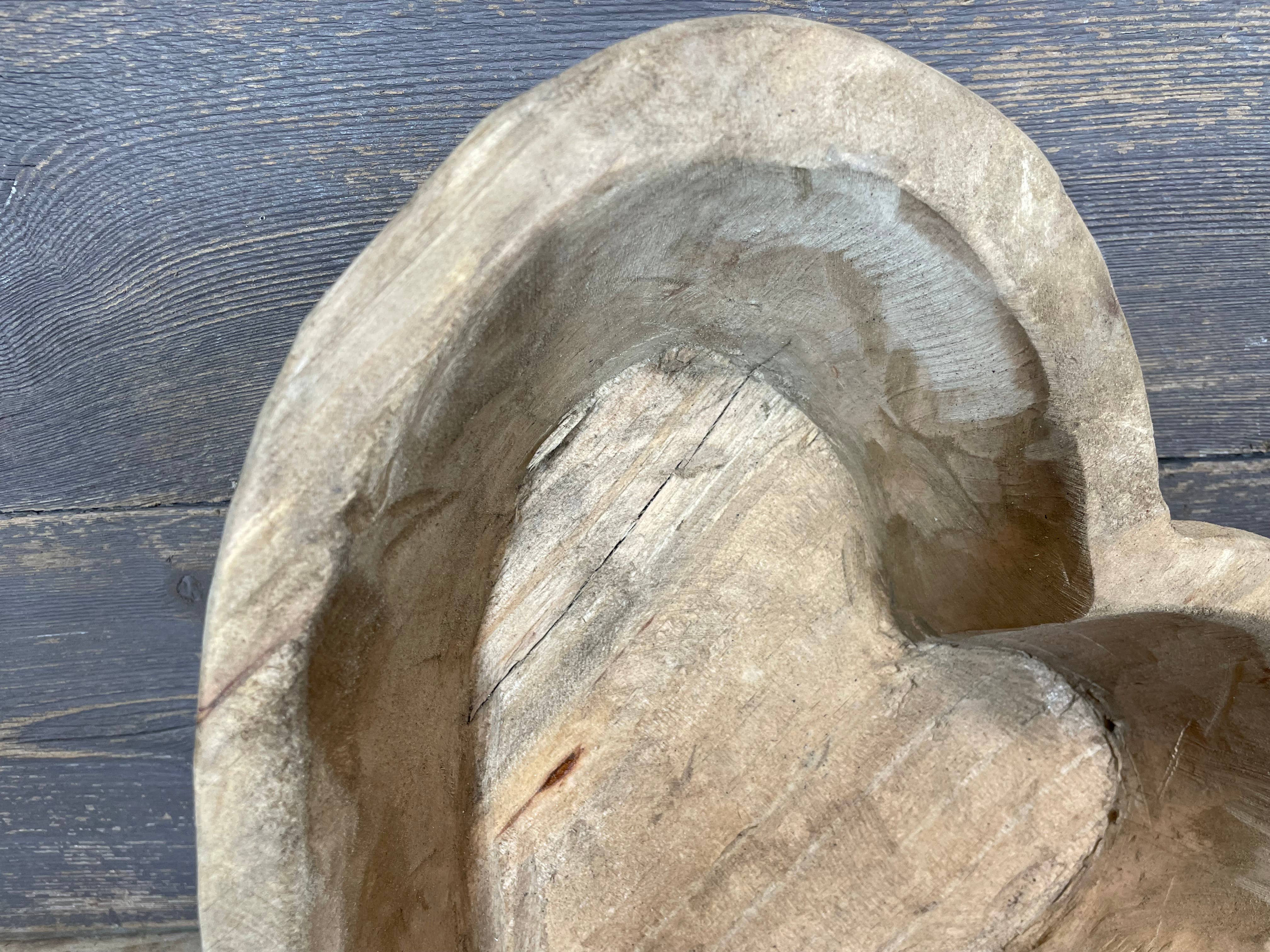 My Amigos Imports – wholesale Decorative plate/dish/bowl – NFC-NOT FOR CANDLES-WH5-Small Heart Bowl-10 in-Raw-Small-$94