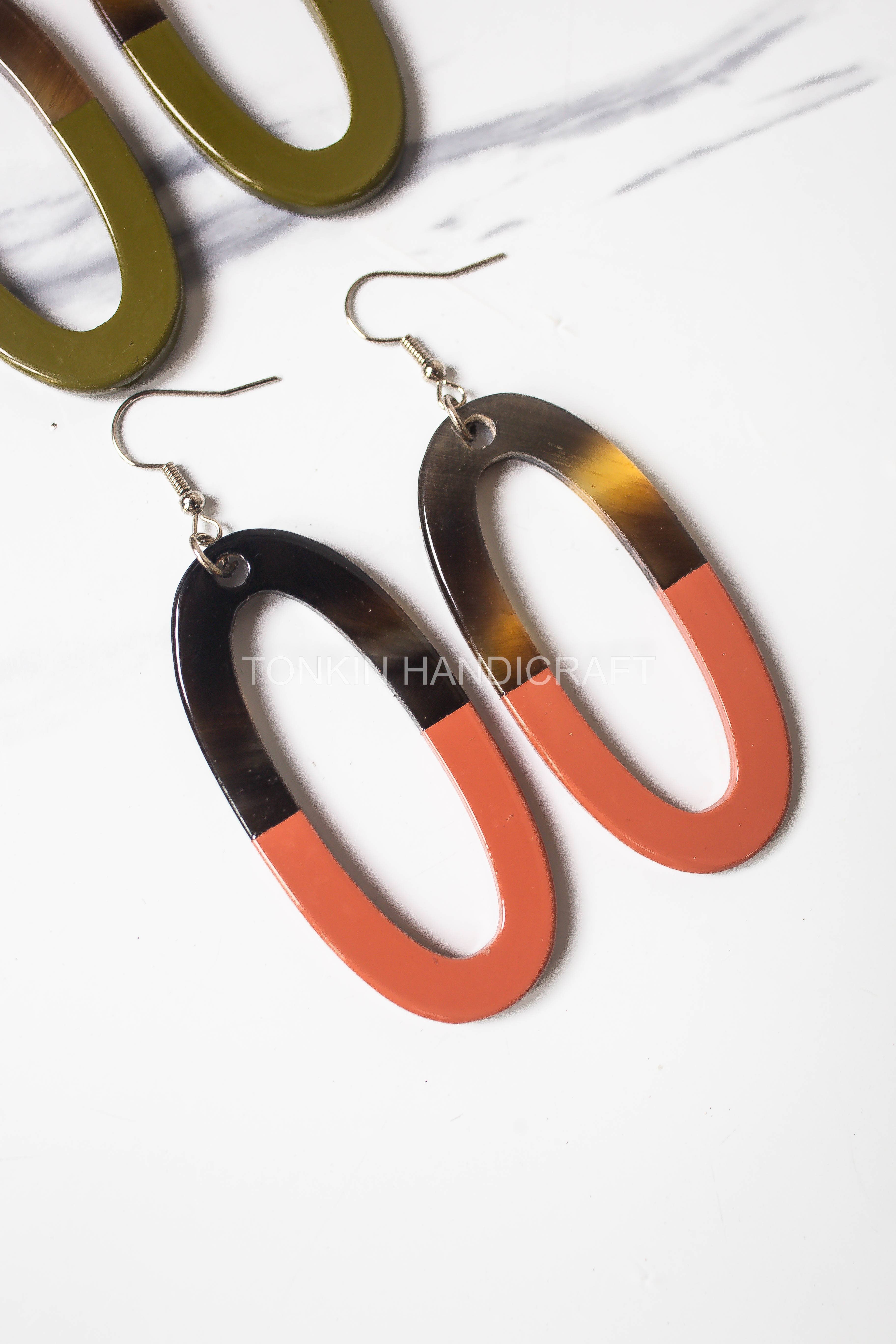 Tonkin Handicraft - Wholesale Dangle Earrings - Lim Buffalo Horn Earrings 2