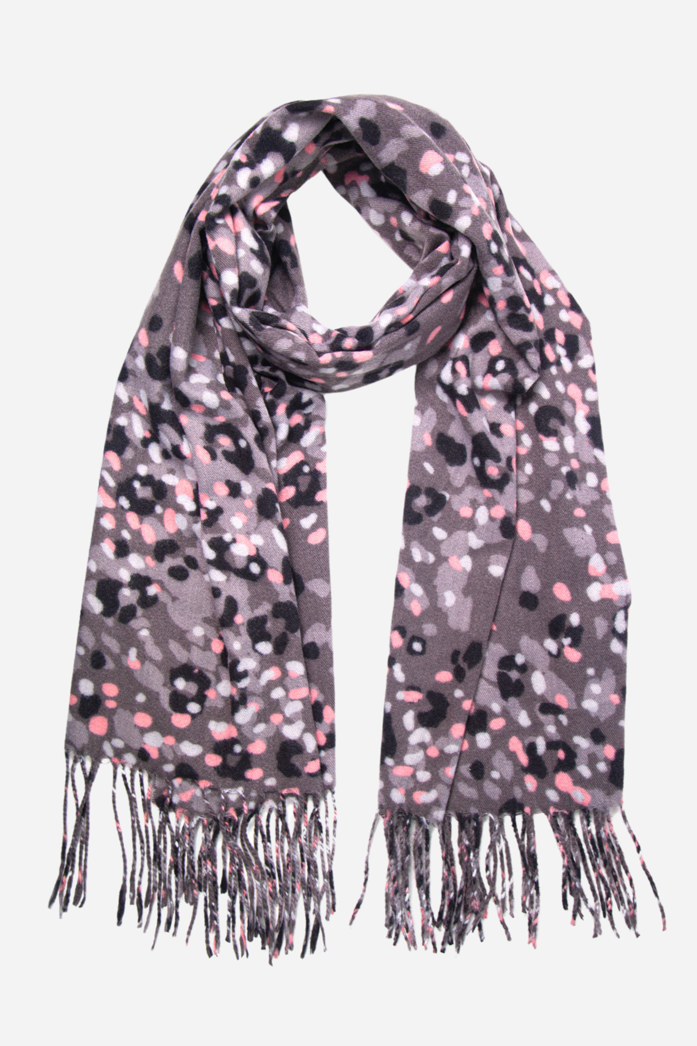 Sarta Accessories – Cachecol - Mulher por atacado – Cachecol Camel Cluster Animal Print0