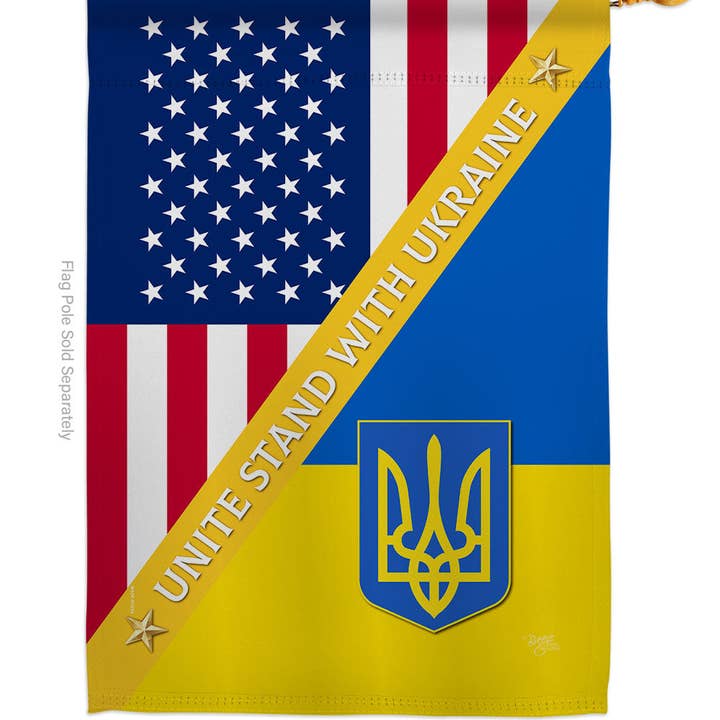 Two Group Flag Co - Wholesale Flag - Flag Us Support Ukaine Friendship Ukraine Cause Old Glory1